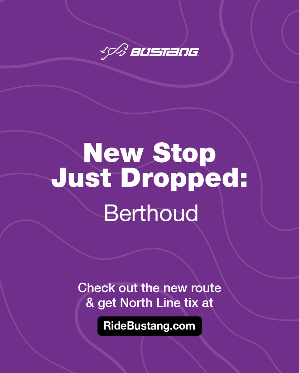 Bustang’s North Line now hits Berthoud! 🚍✨ With a new mobility hub at I-25 and CO 56, access Berthoud with the ability to switch travel modes. Find North Line tickets at RideBustang.com. 
#RideBustang #Berthoud #NorthernColorado
