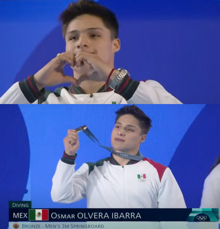 InvictosSomos's tweet photo. La máxima figura de México en los Juegos Olímpicos de París 2024. Doble medallista con apenas 20 años de edad. Qué grande eres, Osmar. EL NACIMIENTO DE UNA LEYENDA.