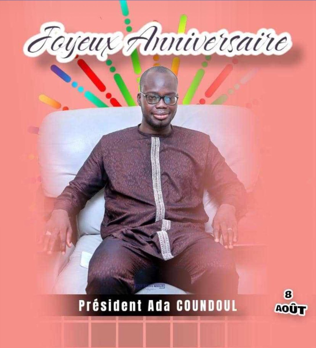AdaMCoundoul's tweet photo. +1 / -1

Alhamdoulilah, Alhamdoulilah, Alhamdoulilah 
It’s my BIRTHDAY 
Ensemble pour la réalisation des PROJETS …
Joyeux Anniversaire à MOI …
Merci de vos prières .

En attendant les cadeaux … 
We enjoy our Day

@MBodess https://t.co/UScYCccbL0