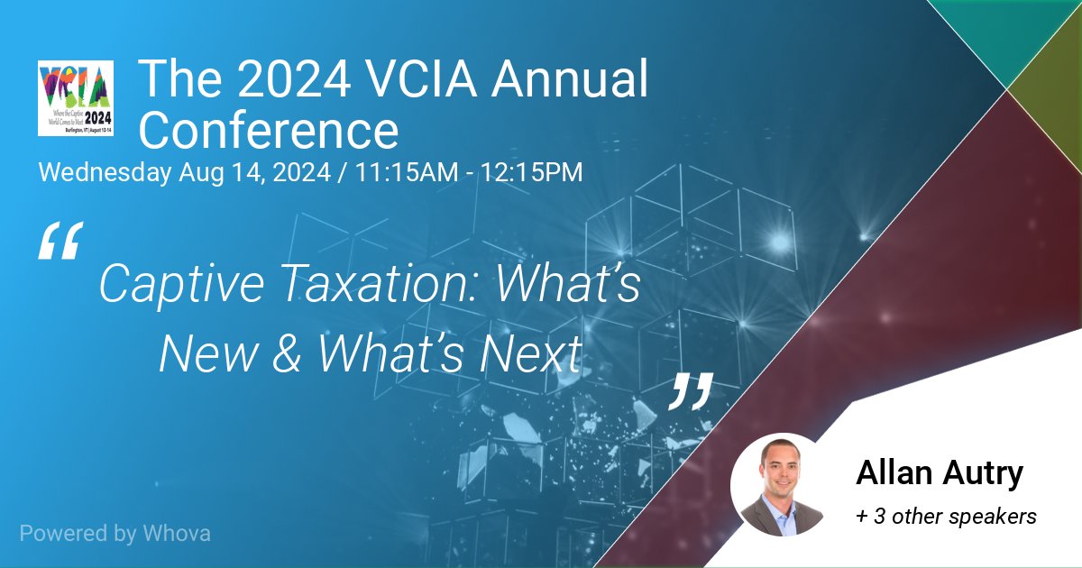 Johnson_Lambert's tweet image. Join Allan Autry at the @vciaconference to learn about the latest captive tax news and how to best position your captive for an IRS audit →  ow.ly/Sr7150STNLS #VCIA2024 #CaptiveTaxUpdate #JLInsights