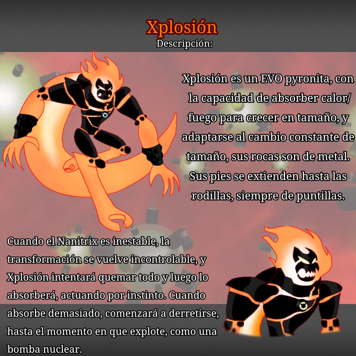 generatorXomega's tweet photo. Fuego del Nanitrix (Xplosión)
#ben10 #generatorex #ben10AU #kevin11 #ben10art #ben10fanart #Nanitrix https://t.co/tNyvGEdMkZ