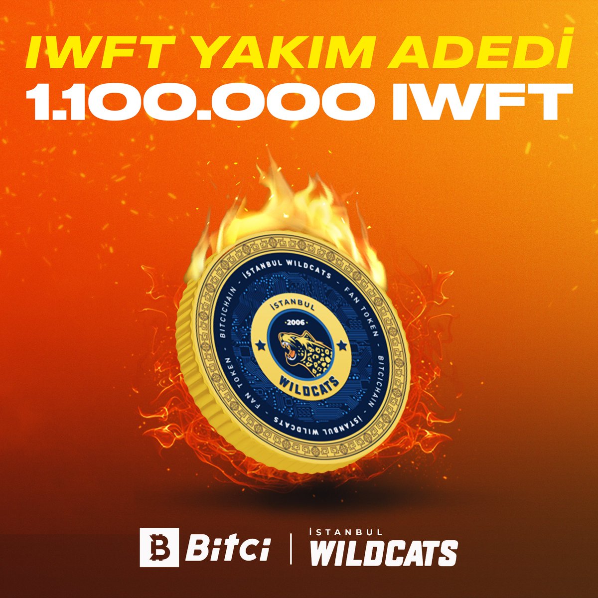 safebitcom's tweet photo. 🐈 İstanbul Wildcats başarı yakımları devam ediyor!
🔥 8 Ağustos 2024 tarihinde toplam arzdan 1.100.000 adet $IWFT yakım işlemi tamamlandı. 🔥
👉 https://t.co/mKcTW7S5xZ
#Bitci #İstanbulWildcats #IWFT https://t.co/ETIDHTOCgN