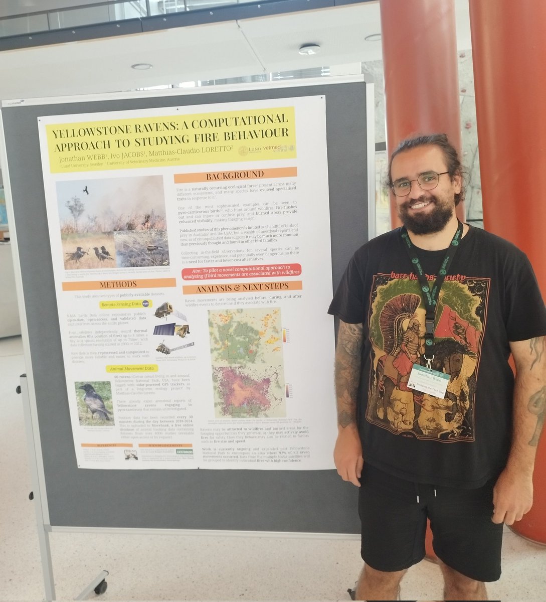 My first ever poster, presented at the <a href="/MPI_EVA_Leipzig/">MPI-EVA Leipzig</a> Bridging the Technological Gap workshop 2024. Computational approaches to studying raven movements around fire! Thanks to organisers @P_eMartin, <a href="/HannaSchleihauf/">Hanna Schleihauf</a>, <a href="/LauraSimoneLew/">Laura Simone Lewis, PhD</a>, + Joachim Herz Foundation