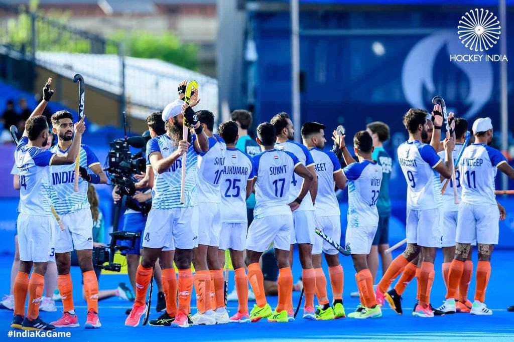 dpradhanbjp's tweet photo. What a game, what a team!

Kudos to the Indian men’s hockey team for winning Bronze🥉at #Paris2024. With a second consecutive medal at the #OlympicGames , our players have refreshed the world with the glorious   legacy of Indian hockey. I join the nation in cherishing and rejoicing this feat. #Cheer4Bharat #HockeyIndia