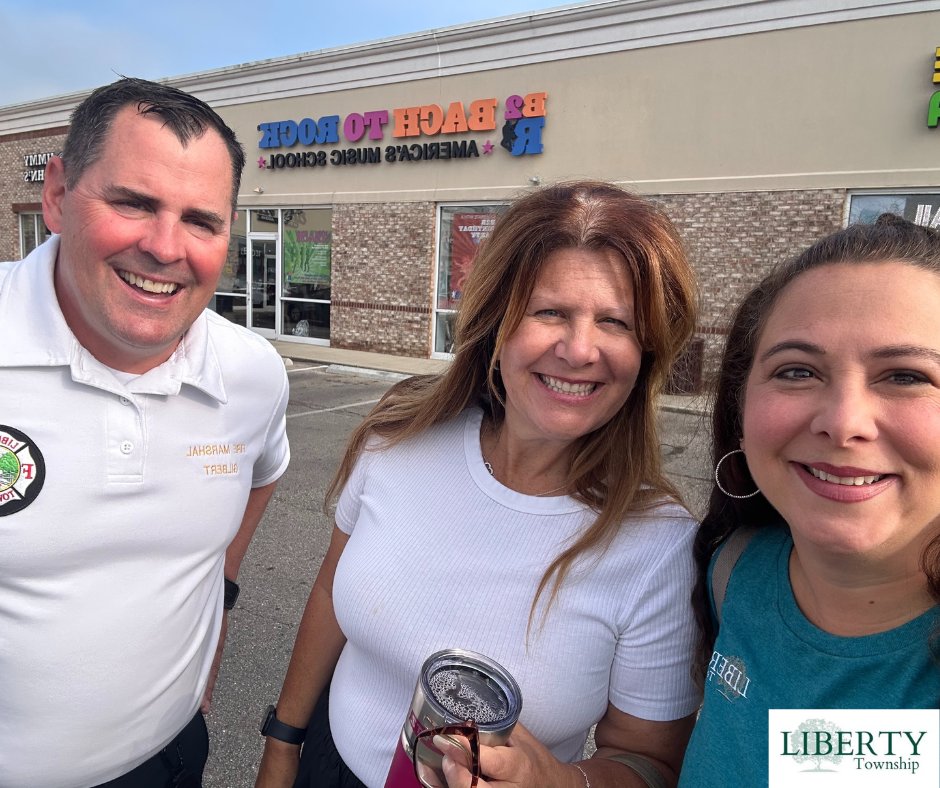 Liberty_Twp's tweet photo. Great way to start the day with the @PowellChamberC &amp; @B2RPowellOH for Coffee with the Chamber!

This #LibertyTownshipOhio business connects kids and adults with music and musical instruments. 🥁🎸🎶

🚒@ltfd320 Fire Marshall Gilbert even formed a community band!  We were on 🔥! https://t.co/VQb2qj9Rdv