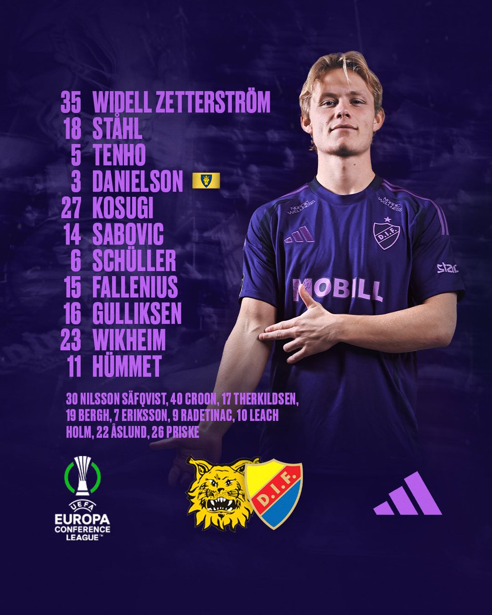 DIF_Fotboll's tweet photo. Startelvan i det första mötet mot Ilves 💪

INFÖR på https://t.co/PUmOG0VUk7 https://t.co/nPyjkLCEgY