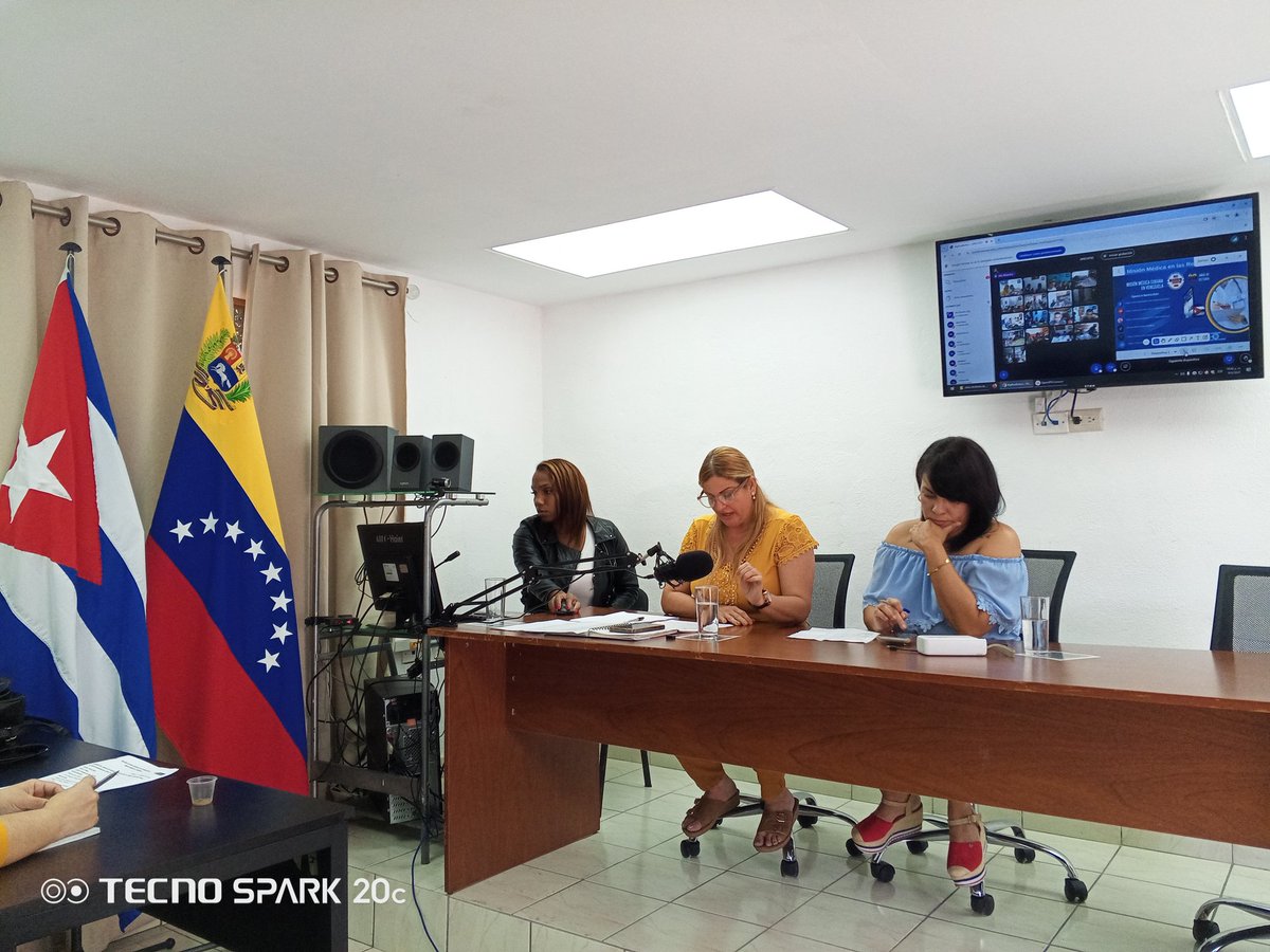 Se realiza la reunión correspondiente al mes de agosto por parte del Grupo Nacional de Redes Sociales de la Misión Médica Cubana en #Venezuela, en videoconferencia con los Estados.

#CubaPorLaVida ⚡⚡
#CubaCoopera
<a href="/cubacooperaven/">Brigada Médica Cubana en Venezuela</a> ⚡⚡