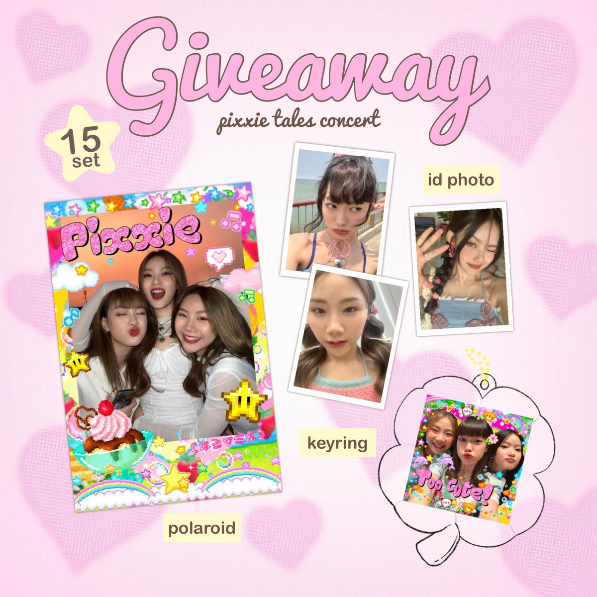sundaematis's tweet photo. 𝓟ls kindly rt ೇ:
for #PiXXiETalesConcert 🤲🏻
⠀ 15 sets ♡nℓყ
⠀ date ⑅ 31 august 2O24
⠀ time ⑅ tba
⠀ location ⑅ thunderdome
exchange please dm ૮𓈒ᱹ⺣̥̫ᱹ𓈒 ა
( #PiXXiE_1stConcert #PiXXiE ) https://t.co/49qhjAOEyv