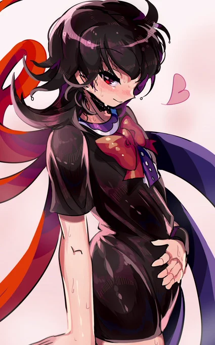 暑いので汗だくイラスト再掲
