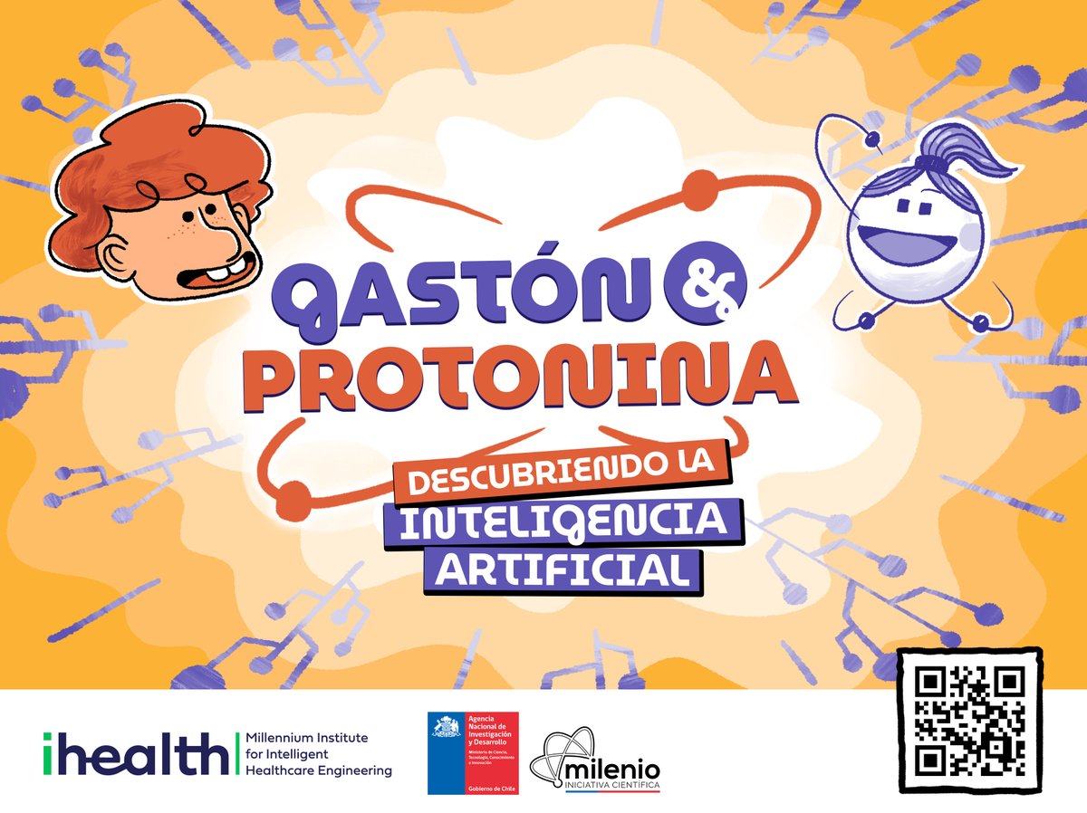 iHEALTHMilenio's tweet photo. ¡Descubre una nueva aventura de Gastón &amp; Protonina! ⚛️

En este 3er cap. Gastón conocerá cómo la inteligencia artificial nos ayuda, desde recomendarnos series a mejorar el diagnóstico de enfermedades 🤖

@CentrosAnid 

https://t.co/HRuILkdFUa

#iHEALTH #IA #medicina #divulgacion https://t.co/NRkjLPcD2P