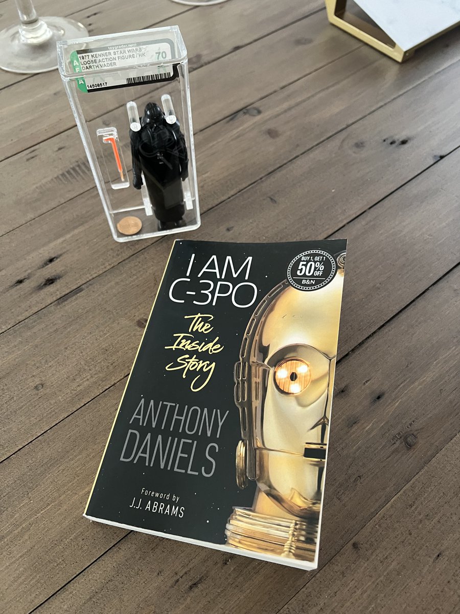 #ReadWatchListen I Am C-3PO - <a href="/ADaniels3PO/">Anthony Daniels</a>. We know C-3PO and R2-D2 are the chorus/narrators of the saga. What a cool look into the mind of the person who created the character. My favorite is how emotionally connected Daniels became with his cybernetic legend. Nerd out with me!
