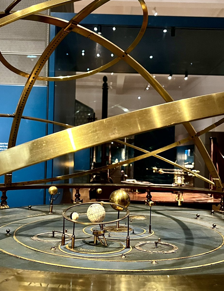 The Grand Orrery showing the movement of the planets, modified in 1733. This beautiful orrery was owned by Queen Caroline, wife of King George II. #sciencehistory #orrery #sciencemuseum #antique #technology