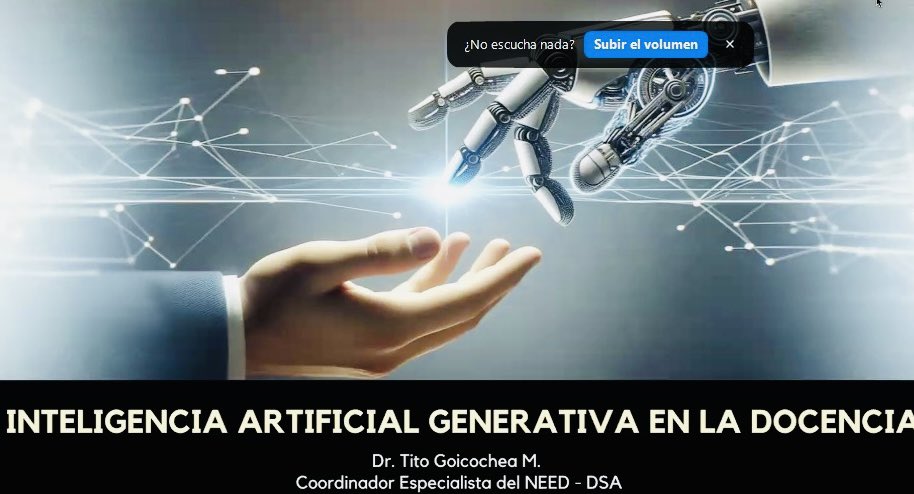 🤖 #EducaIA | Líderes y docentes de la #EducaciónAdventista del Norte 🇵🇪 se capacitan sobre la "#InteligenciaArtificial generativa en la docencia"  junto al especialista, el Dr. <a href="/titogoicocheam/">Tito Goicochea M</a>, Coordinador de Área del Núcleo Estratégico Educacional de la División Sudamericana.