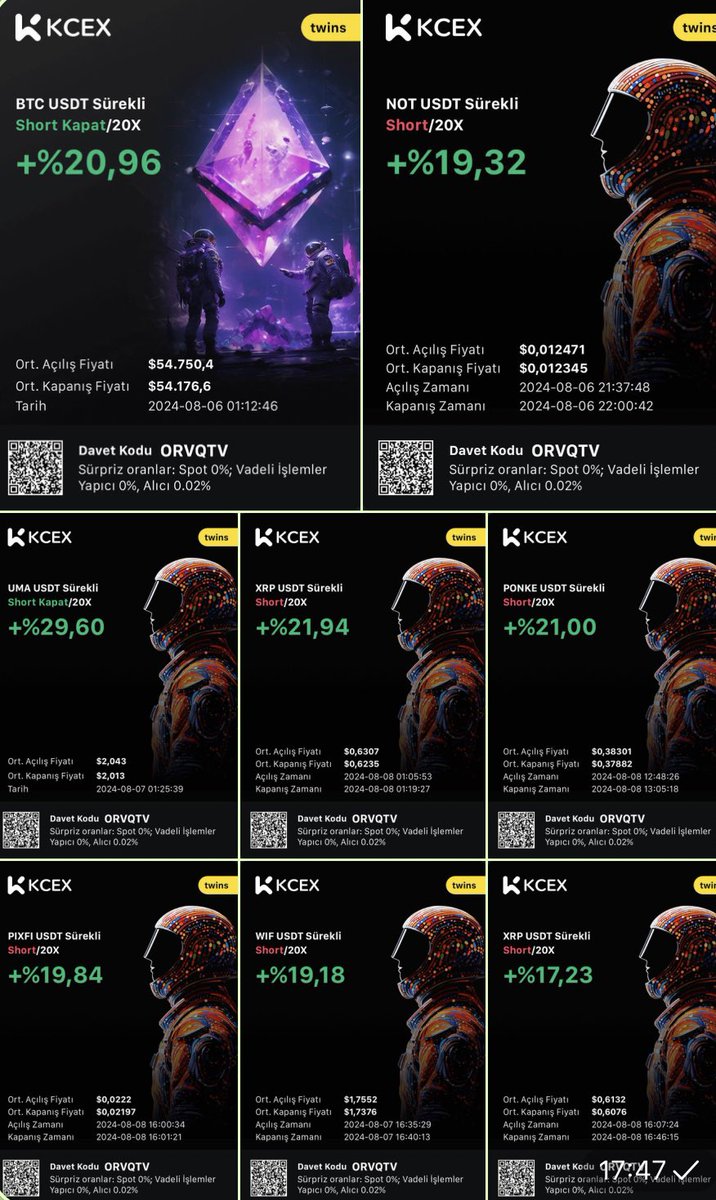 KriptosRamos's tweet image. 𝘽𝙪𝙨𝙨𝙞𝙣𝙚𝙨𝙨 𝙏𝙧𝙖𝙙𝙚𝙧𝙨 𝙎𝙖𝙮𝙜ı𝙮𝙡𝙖 𝙎𝙪𝙣𝙖𝙧🏅

2 günde stopsuz 8 TP aldığımız işlemler ektedir👇🏻

#btc
#xrp 2 Tur
#uma 
#Not
#wıf
#ponke
#pıxfı
Ailemize katılan sadece bizim işlemlerimizi alan herkes kârı aldı cebine koydu çok şükür 🤝

Kanala alımlar için son 3…