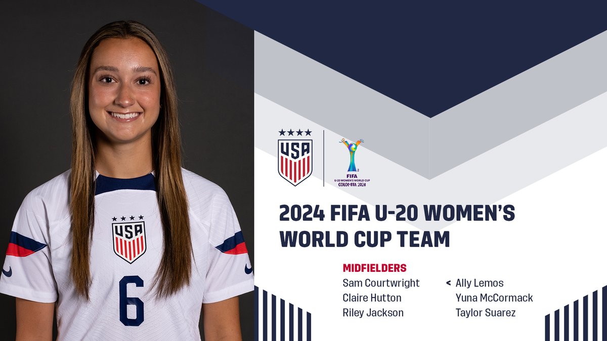 USYNT's tweet photo. Ready to rep the 🔴, ⚪️ &amp; 🔵!

Here at the 21 players that will represent the 🇺🇸 at the U-20 @FIFAWWC in Colombia! » https://t.co/D6Xi1qYfnP https://t.co/lt8CGdruVJ