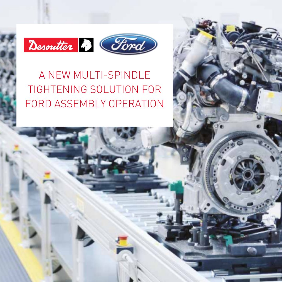DesoutterTools's tweet photo. Discover how our MULTI spindle tightening solution helped Ford overcome assembly challenges like Meeting powertrain requirements
Read the full case study to learn more. Download it now> https://t.co/yVdKd56Iid
#Desoutter #MULTI #MultiSpindleApplications https://t.co/uN5LqClo8R