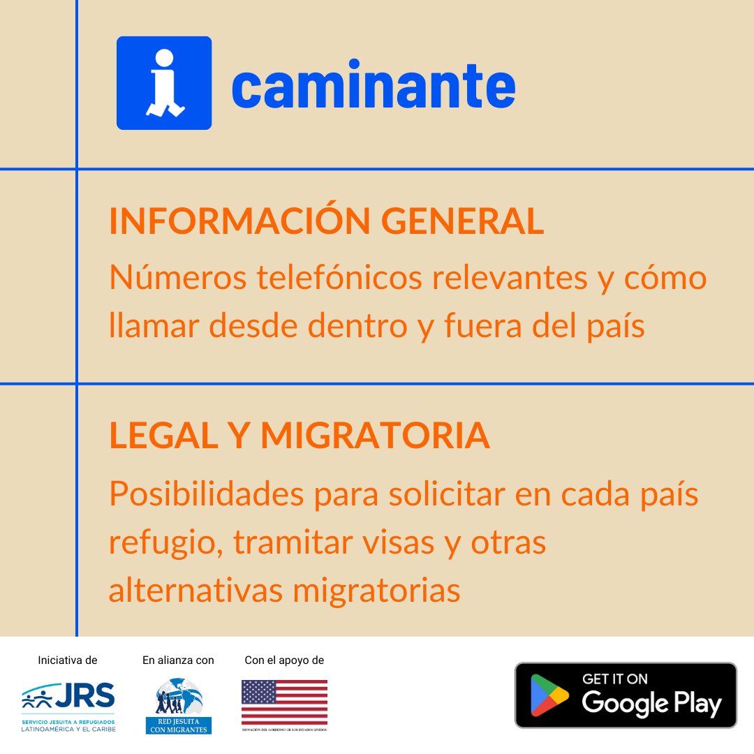 👣 INFOCAMINANTE: Tu guía confiable para tus decisiones migratorias 🌍
 
Puedes conocer:
 
📞 Información general de cada país
⚖️ Información legal y migratoria
📱 ¡Disponible con información de 13 países!
 
Descarga👉infocaminante.com
Web👉infocaminante.web.app
