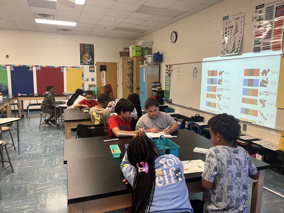 TruaxEduc's tweet photo. 5th grade experiencing ozobots.@mossashd @drobinsonedu @edlhuber #STEMHenry @Tamikaknighton @drhafza #youbelonginhenry @MED_MEDavis @WCE_HCS https://t.co/LUt3qwYJjI