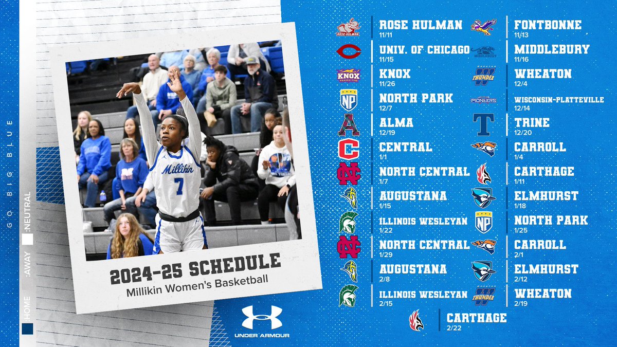 🚨Schedule Release🚨 We are excited for another great season with a lot of great competition! Make sure to mark some game’s down and help fill the stands!! 

#GOBIGBLUE || #d3hoops