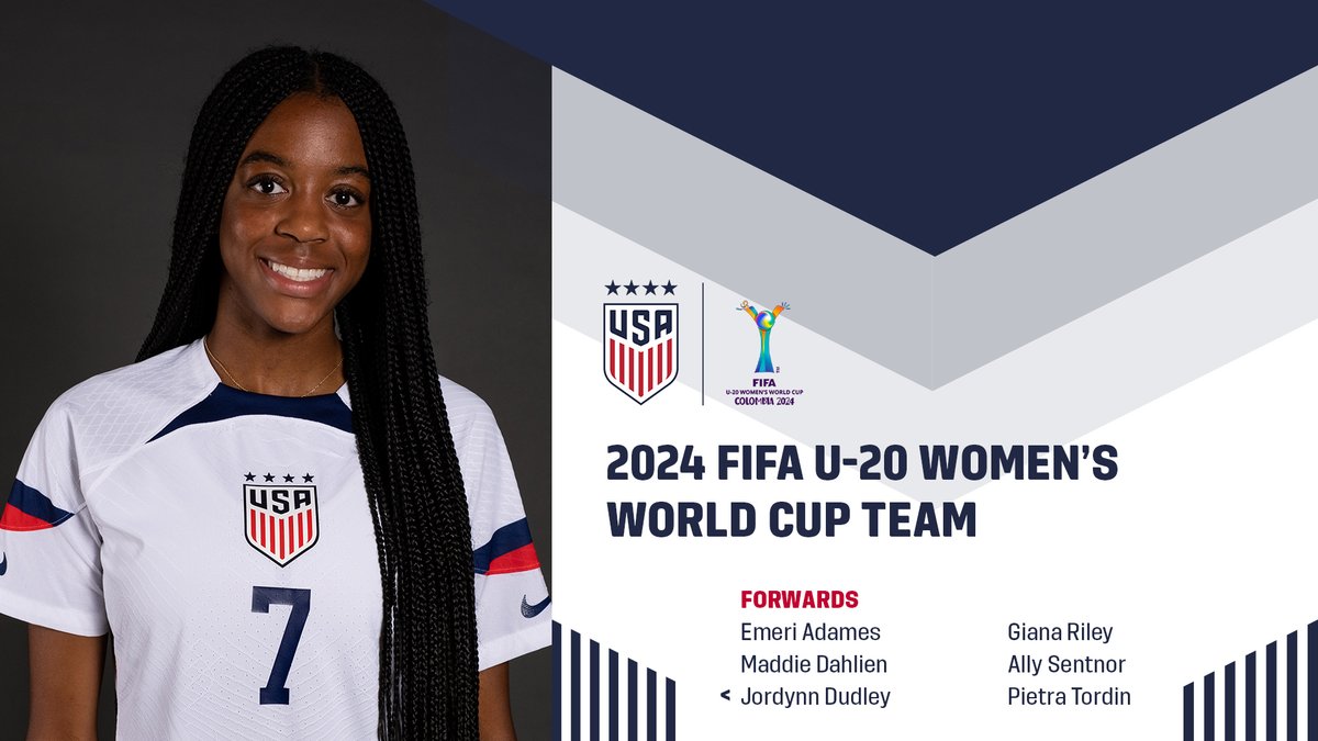 USYNT's tweet photo. Ready to rep the 🔴, ⚪️ &amp; 🔵!

Here at the 21 players that will represent the 🇺🇸 at the U-20 @FIFAWWC in Colombia! » https://t.co/D6Xi1qYfnP https://t.co/lt8CGdruVJ