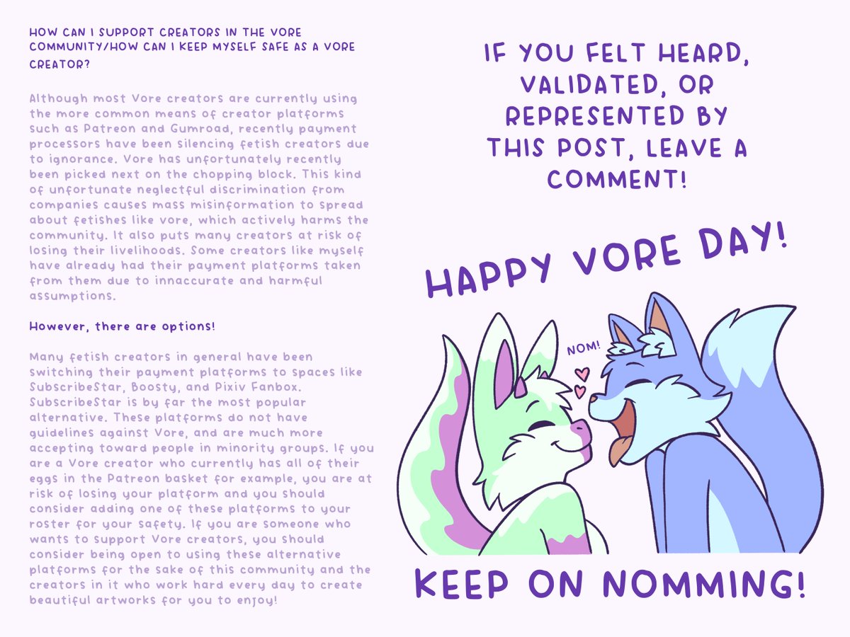 Happy #voreday everyone!

Send this to a friend to help them understand you better!