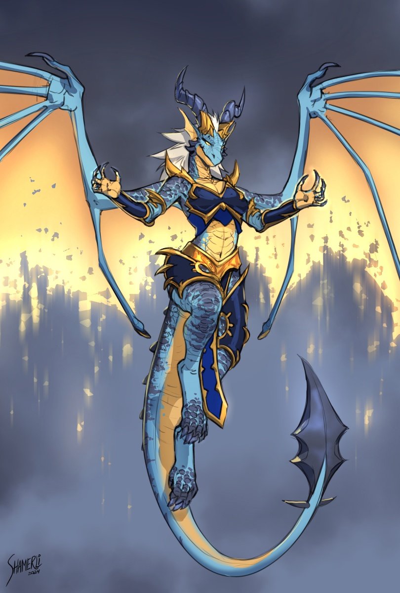 ShamerliArt's tweet photo. Dracthyr for Vicky https://t.co/wYHywtM1e1