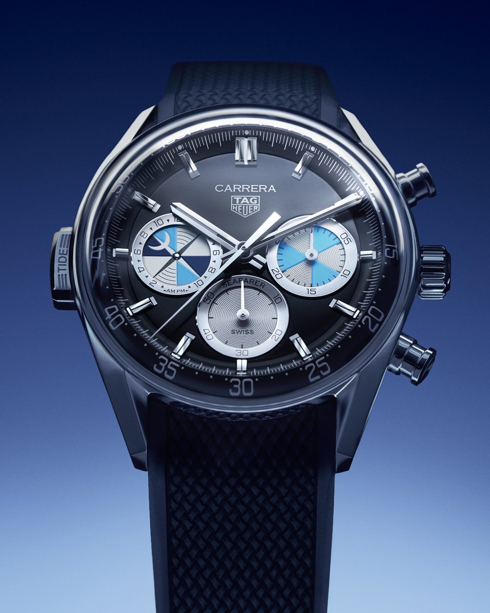 TAGHeuer's tweet photo. Introducing the new #TAGHeuerCarrera Chronograph Seafarer × @Hodinkee. Limited to only 968 pieces, this robust interpretation of the iconic 1968 Seafarer is exclusively available at Hodinkee starting today and TAG Heuer USA from 08.13.24.

https://t.co/RRRTEVh5pm

#TAGHeuer https://t.co/dMxfMDFgd2
