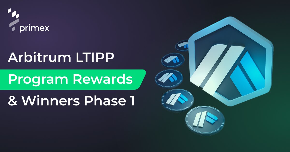 🎉 Hey Primexers! 🎉

Phase 1 rewards of the Primex <a href="/arbitrum/">Arbitrum</a> LTIPP Grant Program are here! 🎁

Congrats to the champion 200 Traders and 200 Lenders! 🏆

⌛️ Phase 1 took place from July 22 to August 4.

Phase 2 began on Aug 5 and will be running till Aug 18. Keep the momentum
