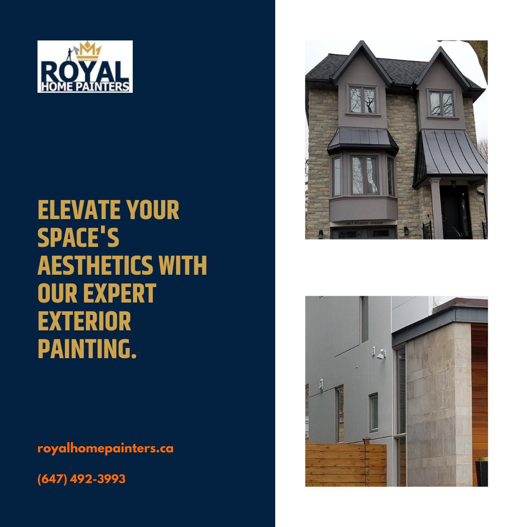 PaintersRoyal's tweet photo. Elevate your space's aesthetics with our expert exterior painting. #RoyalHomePainters https://t.co/oP9kJnThG7