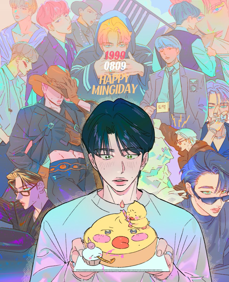 🐣🎂
#RockStarMingiDay 
#한여름밤_가장빛나는_민기생일