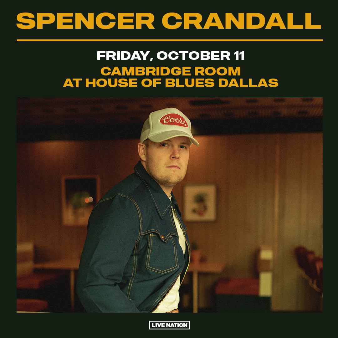 ON SALE NOW 🎤 Get your tickets for <a href="/SpencyBoo/">Spencer Crandall</a> in Cambridge Room at House of Blues Dallas on Friday, October 11th!

🎫 Tickets at livemu.sc/3WYalQY