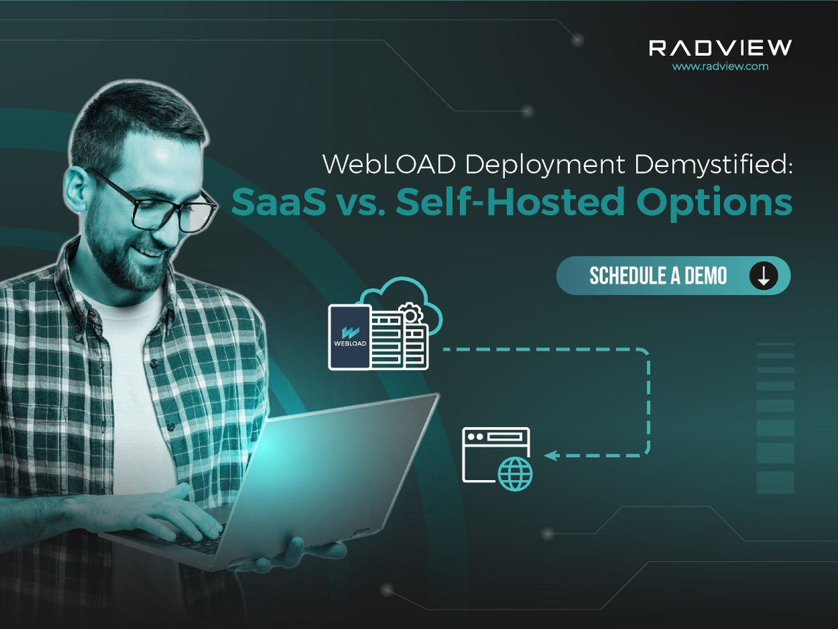 RadViewSoftware's tweet photo. Explore WebLOAD Deployment: SaaS vs. Self-Hosted π
SaaS uses RadView's cloud for scalable load generation; self-hosted gives direct control. Learn more: https://t.co/94pbprRUjg π»π§
#RadView #LoadTesting #LoadTestingSolutions #LoadTestingTools #PerformanceEngineering #SaaS https://t.co/XfaUfaLkIt