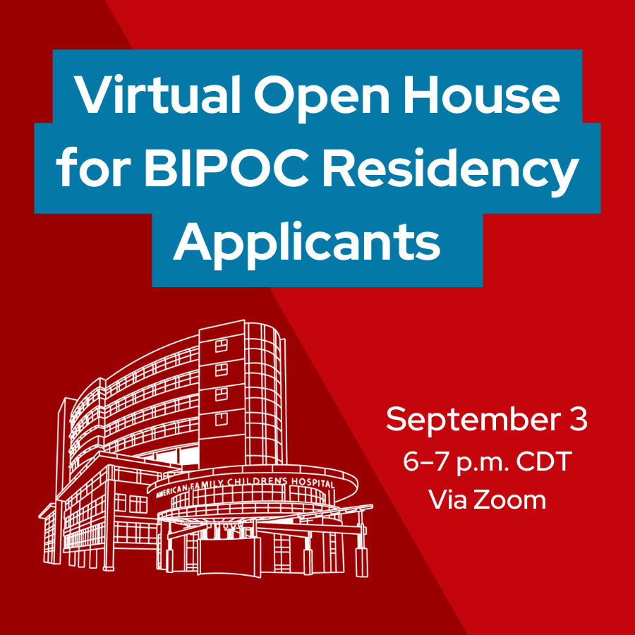 University of Wisconsin Department of Pediatrics (@wiscpediatrics) on Twitter photo Register today for an open house for applicants who identify as BIPOC. Prospective <a href="/WiscPedsRes/">University of Wisconsin Pediatrics Residents</a> applicants are invited to join us on Sept. 3 from 6-7 p.m. CDT to learn about our school, community, and commitment to diversity, equity, and inclusion. RSVP: go.wisc.edu/3nbcv9 Register today for an open house for applicants who identify as BIPOC. Prospective <a href="/WiscPedsRes/">University of Wisconsin Pediatrics Residents</a> applicants are invited to join us on Sept. 3 from 6-7 p.m. CDT to learn about our school, community, and commitment to diversity, equity, and inclusion. RSVP: go.wisc.edu/3nbcv9