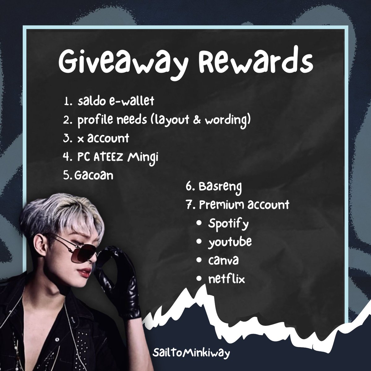 The hilarity of celebrating Mingi's 𝘣𝘪𝘳𝘵𝘩𝘥𝘢𝘺 knows no bounds. Beyond the vibrant festivities and heartfelt celebrations, we have curated a selection of enchanting prizes for the 𝐟𝐨𝐫𝐭𝐮𝐧𝐚𝐭𝐞 individuals who take part in this joyous occasion.