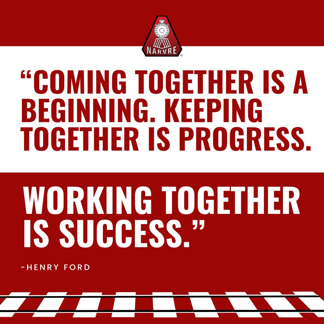 NARVRE_US's tweet photo. At #NARVRE, it's all about US! We're better together, every single step of the way ❤️

#QOTD #NationalAssociationOfRetiredAndVeteranRailwayEmployees https://t.co/JESknPwoe9