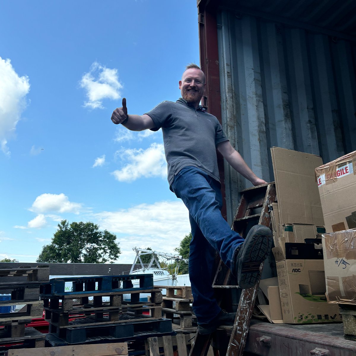 Our second 40ft container is now en route to Kenya, packed with 2,500+ desktops &amp; monitors and various IT accessories 👏

Thanks to our staff, volunteers &amp; donors for making this shipment possible. Keep an eye on our socials for more updates over the coming months! 

#Donation