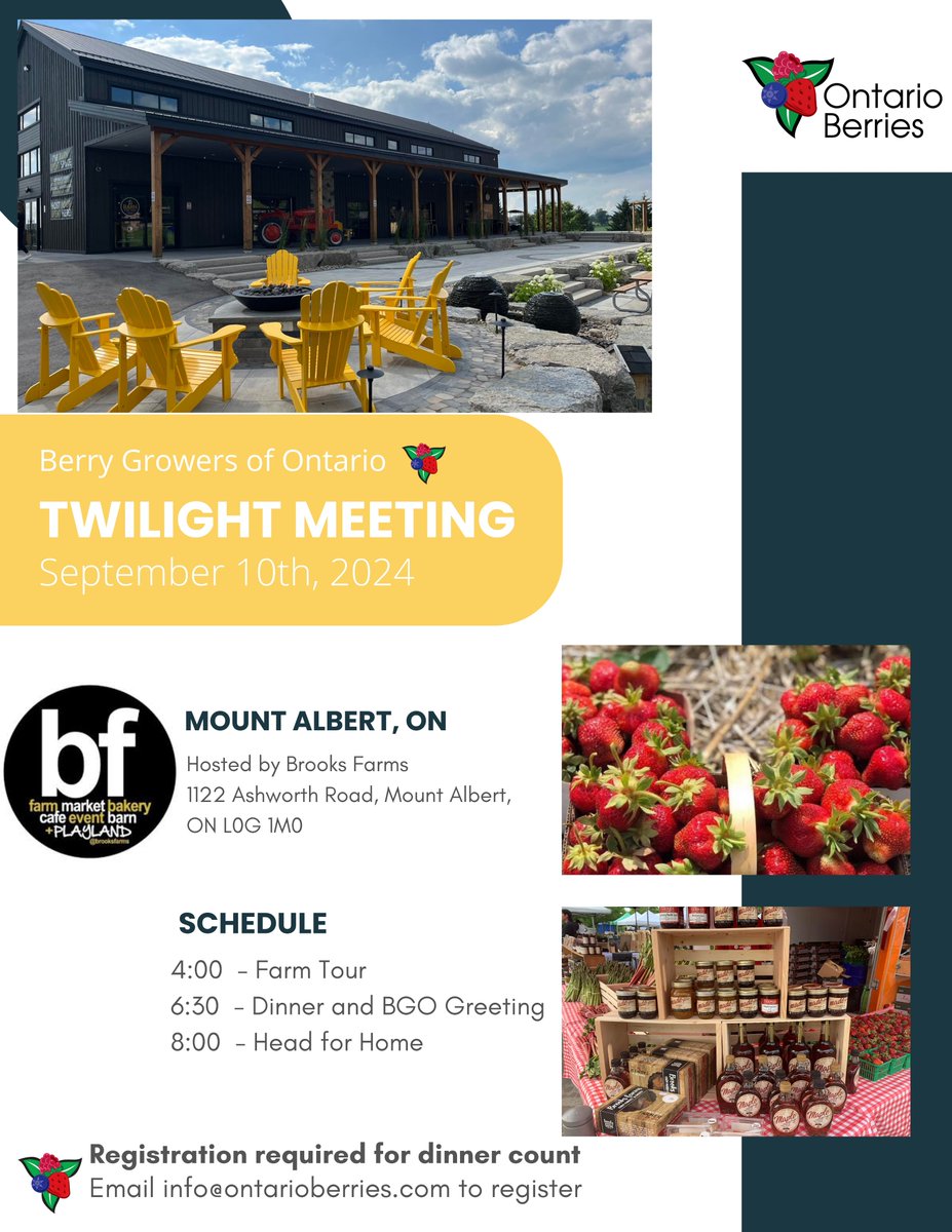 Karen Davidson (@karen4growers) on Twitter photo Berry Growers of Ontario announce the annual twilight tour for Sept 10th, Brooks Farms, Mount Albert. <a href="/OntarioBerries/">Berry Growers of Ontario</a> <a href="/growernews/">The Grower</a> Berry Growers of Ontario announce the annual twilight tour for Sept 10th, Brooks Farms, Mount Albert. <a href="/OntarioBerries/">Berry Growers of Ontario</a> <a href="/growernews/">The Grower</a>