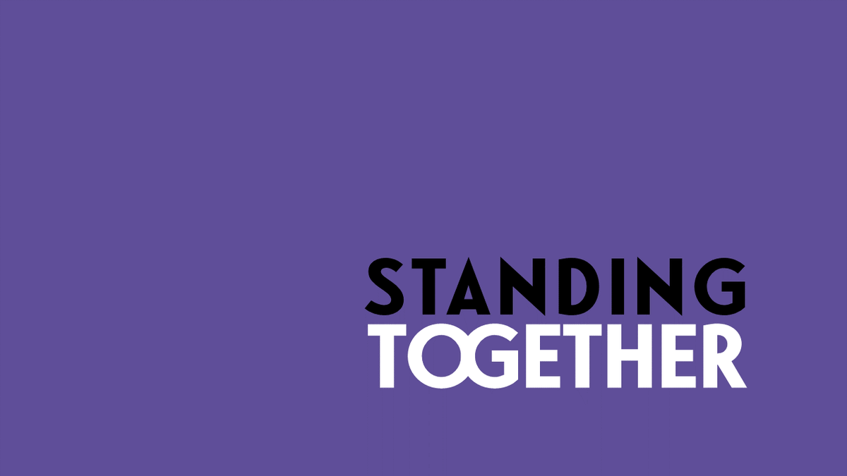 + We are STANDING TOGETHER with all communities &amp; people to feel safe in their homes, places of work &amp; neighbourhoods.
+ We are STANDING TOGETHER for inclusion, equity &amp; community cohesion.
+ We are STANDING TOGETHER for social &amp; economic justice, &amp; a brighter, fairer future.