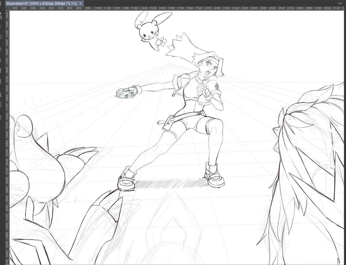 LRDSocks's tweet image. Been having this one in the works for a lil while
One of my favorite games of all time ❤️ 
#Pokemon #WIP