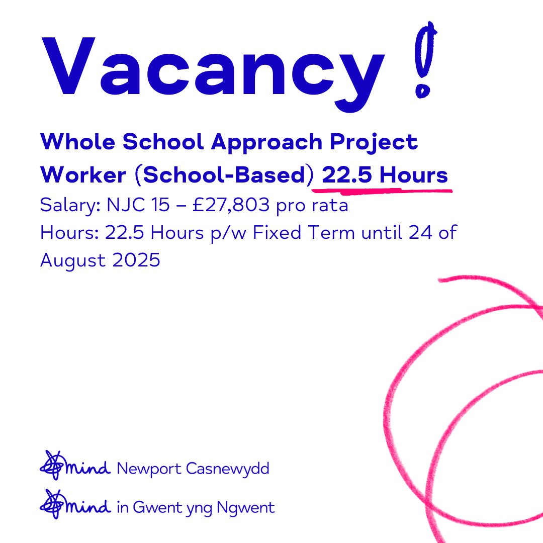 We're hiring!

1 x Whole School Approach Project Worker (School-Based) 15 Hours

1 x Whole School Approach Project Worker (School-Based) 22.5 Hours

To learn more about these posts and how to apply head to our website (link in bio)

💙