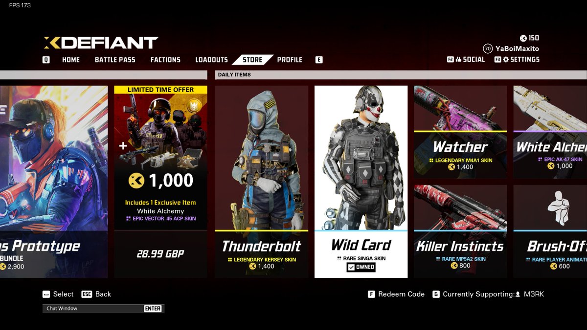 you already know I had to buy the clown skin while supporting our favorite veteran from the US... <a href="/M3RKMUS1C/">Erik</a>