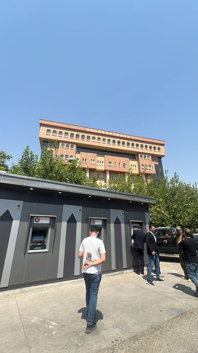 azizkahmad's tweet photo. The first ATM hubs are now fully in service in Suli and Duhok, transforming the public's engagement with their government.

More than 11,000 Peshmerga across Kurdistan received stipends through their new bank accounts. All will move before the end of the year. 

#MyAccount https://t.co/3r1VMPA9mv