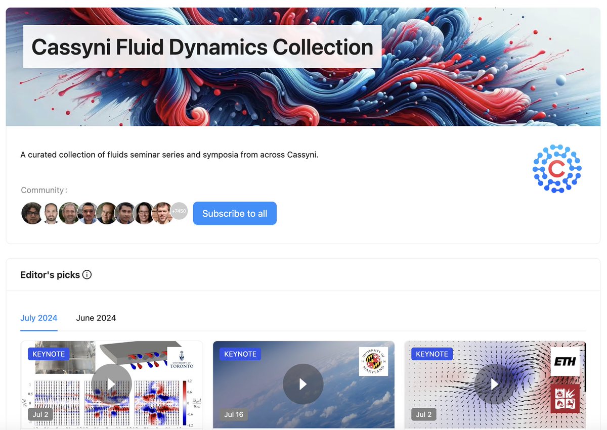 cassyniapp's tweet photo. We are excited to launch Cassyni Seminar Collections - featuring curated seminar and symposium content in specific topic areas. Our first three Seminar Collections cover Oncology https://t.co/0c4unHfv7L, Applied Math https://t.co/xignq4GwRE, and Fluid Dynamics https://t.co/XDGk6Lxh4v