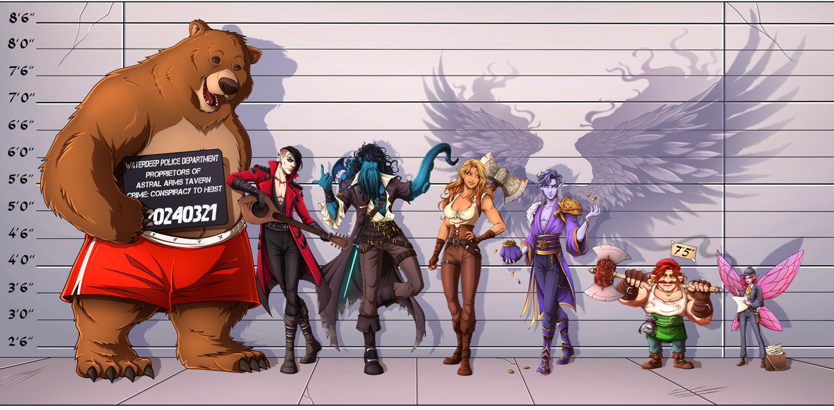 Inartemarco1's tweet photo. 7 party dnd crew characters design 
Fun commissioned work
#illustration #art #digitalart #illustrator #design #artistsoninstagram #artoftheday #digitalillustration #characterdesign #dnd #dnd5e #dndclass #digitaldrawing https://t.co/6IySu9UMYC