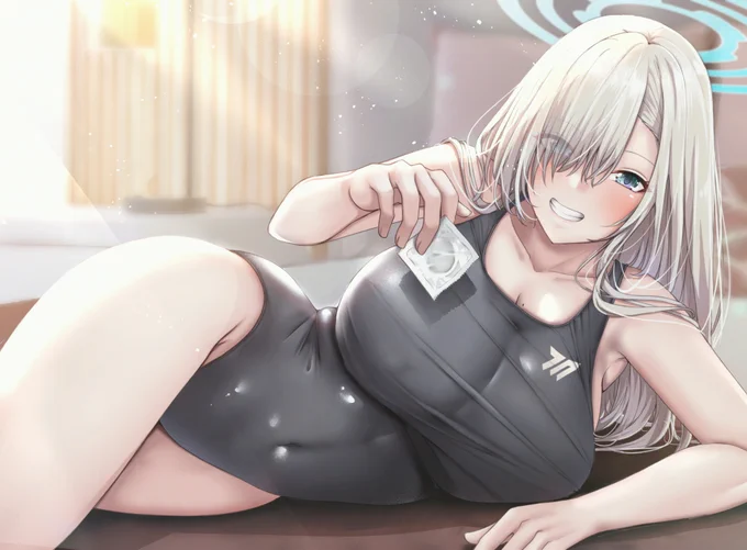 アスナと競泳水着でえっちしたい 