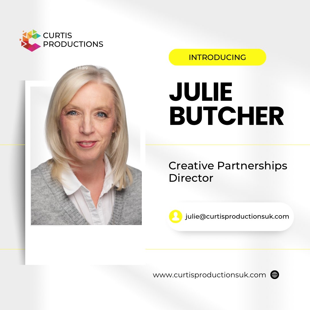 Introducing Julie Butcher to our executive team as Creative Partnerships Director
#EntertainmentNews