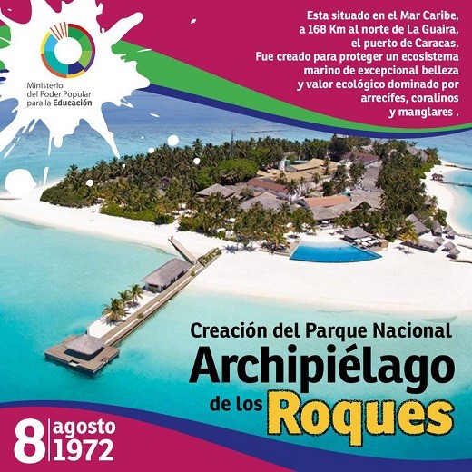 Ana G Pinto (@anagpinto1) on Twitter photo El 8 de agosto de 1972 el Archipiélago Los Roques recibe la declaratoria de Parque Nacional.#PuebloSonrienteYEnPaz #VDV🔥 <a href="/NicolasMaduro/">Nicolás Maduro</a> <a href="/luchaalmada/">Alfred Nazareth</a> <a href="/delcyrodriguezv/">Delcy Rodríguez</a> @PiensaIA <a href="/Mippcivzla/">MIPPCI</a> <a href="/ernestojmro/">Ernesto Meléndez</a> <a href="/fran_emilse/">Emilse, La Paz</a> <a href="/wardofmusic1/">JoseManuelBarroso</a> <a href="/AmeliachPSUV/">Francisco Ameliach</a> <a href="/Arrendajo12/">Arrendajo</a> <a href="/BattleWinner3/">BattleWinner</a> El 8 de agosto de 1972 el Archipiélago Los Roques recibe la declaratoria de Parque Nacional.#PuebloSonrienteYEnPaz #VDV🔥 <a href="/NicolasMaduro/">Nicolás Maduro</a> <a href="/luchaalmada/">Alfred Nazareth</a> <a href="/delcyrodriguezv/">Delcy Rodríguez</a> @PiensaIA <a href="/Mippcivzla/">MIPPCI</a> <a href="/ernestojmro/">Ernesto Meléndez</a> <a href="/fran_emilse/">Emilse, La Paz</a> <a href="/wardofmusic1/">JoseManuelBarroso</a> <a href="/AmeliachPSUV/">Francisco Ameliach</a> <a href="/Arrendajo12/">Arrendajo</a> <a href="/BattleWinner3/">BattleWinner</a>