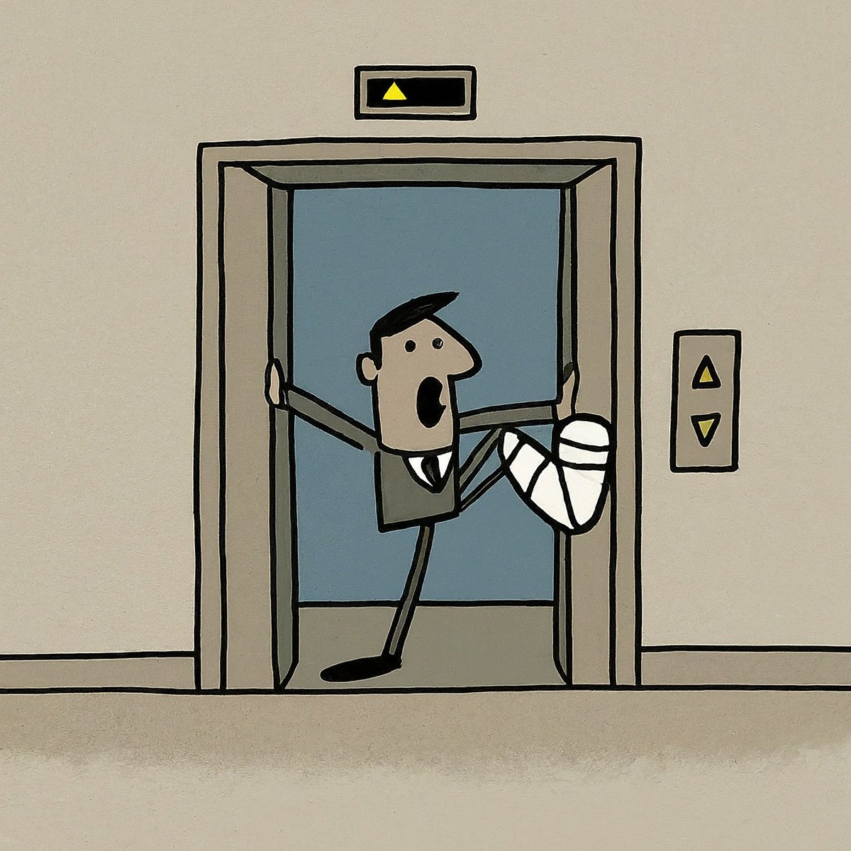 LiftsUsers's tweet photo. Elevator safety starts at the door ‼️                                      

Be aware of closing doors, use the recall button if needed, and never force your way in or out. #elevatorsafety #elevatorsafetytips #safetyfirst https://t.co/YPXDYRTcIb