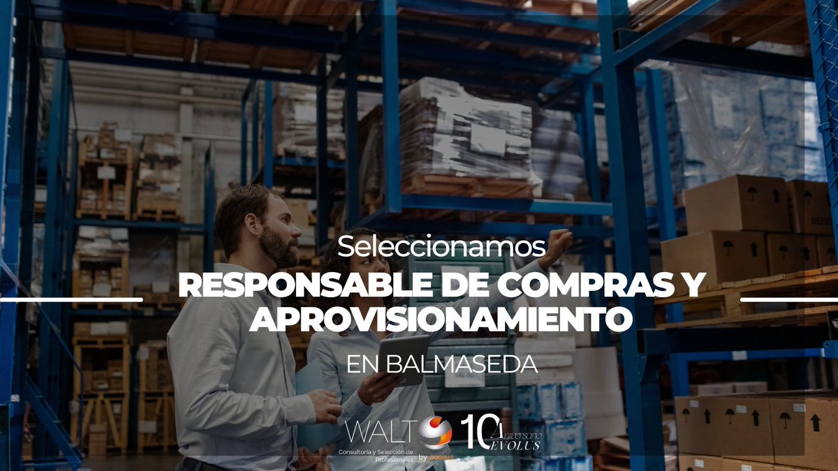 HrWalt's tweet photo. #WaltContrata Responsable de Compras y Aprovisionamiento #Balmaseda

🔗 Enlace a la oferta https://t.co/2YGsJyY2bt 

#OportunidadLaboral #SelecciónDeProfesionales 
#ResponsableCompras https://t.co/1Nt9TkiN1L
