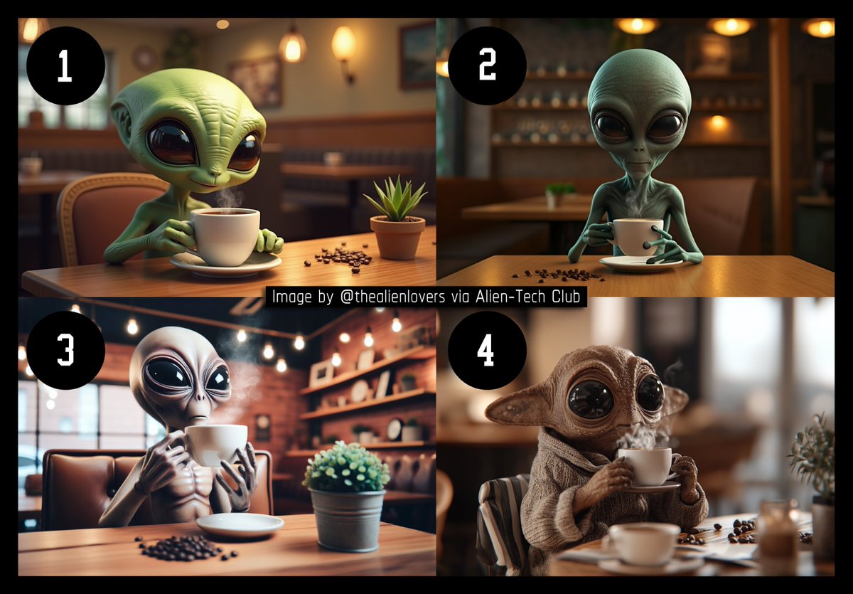 thealienlovers's tweet image. #Vote for your favorite image and I&apos;ll reveal the model later. All images were generated from the same #TextToImage prompt, without any image references or initial images. No artists, photographers, or copyrighted names were used in the process. #AI #Battle #AiArt #AiArtCommunity